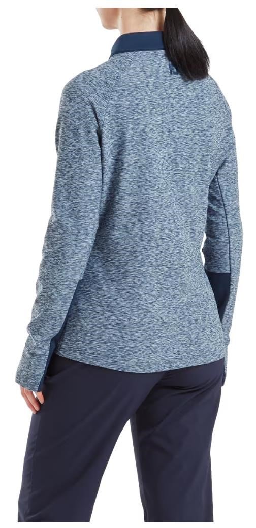 FootJoy Full-Zip Space Dye Thermal Midlayer sudadera de mujer, navy