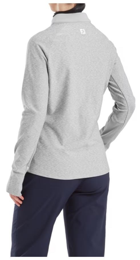 FootJoy Full-Zip Space Dye Thermal Midlayer sudadera de mujer, gris