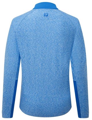 FootJoy Full-Zip Space Dye Thermal Midlayer sudadera de mujer, azul/aqua