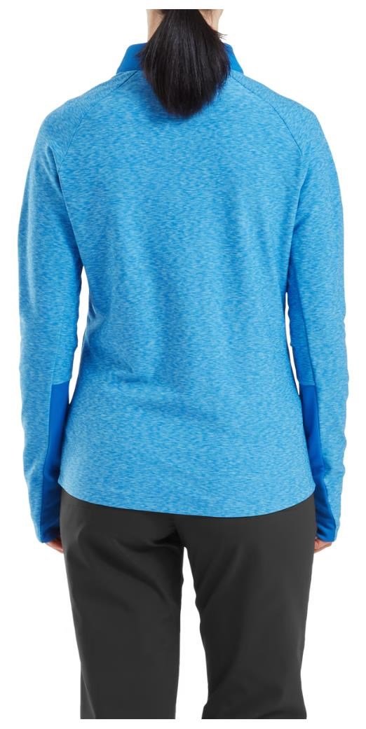 FootJoy Full-Zip Space Dye Thermal Midlayer sudadera de mujer, azul/aqua