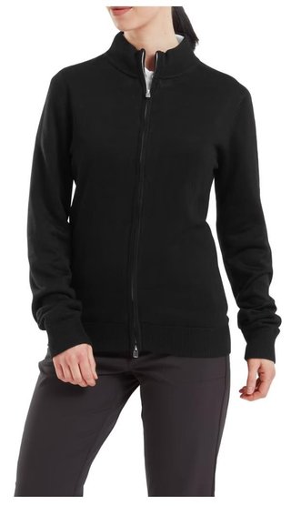 FootJoy Drirelease Full-Zip Lined sudadera de mujer, negra
