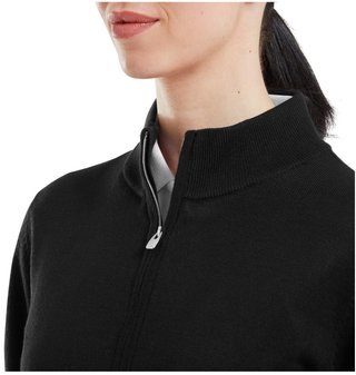 FootJoy Drirelease Full-Zip Lined sudadera de mujer, negra