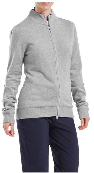 FootJoy Drirelease Full-Zip Lined sudadera de mujer, gris