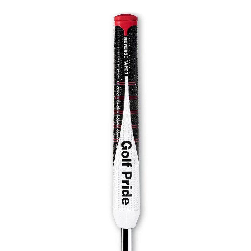 Golf Pride Reverse Taper putter grip, Round Large, tapa roja