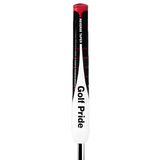 Golf Pride Reverse Taper Flat Medium grip para putter, cap rojo