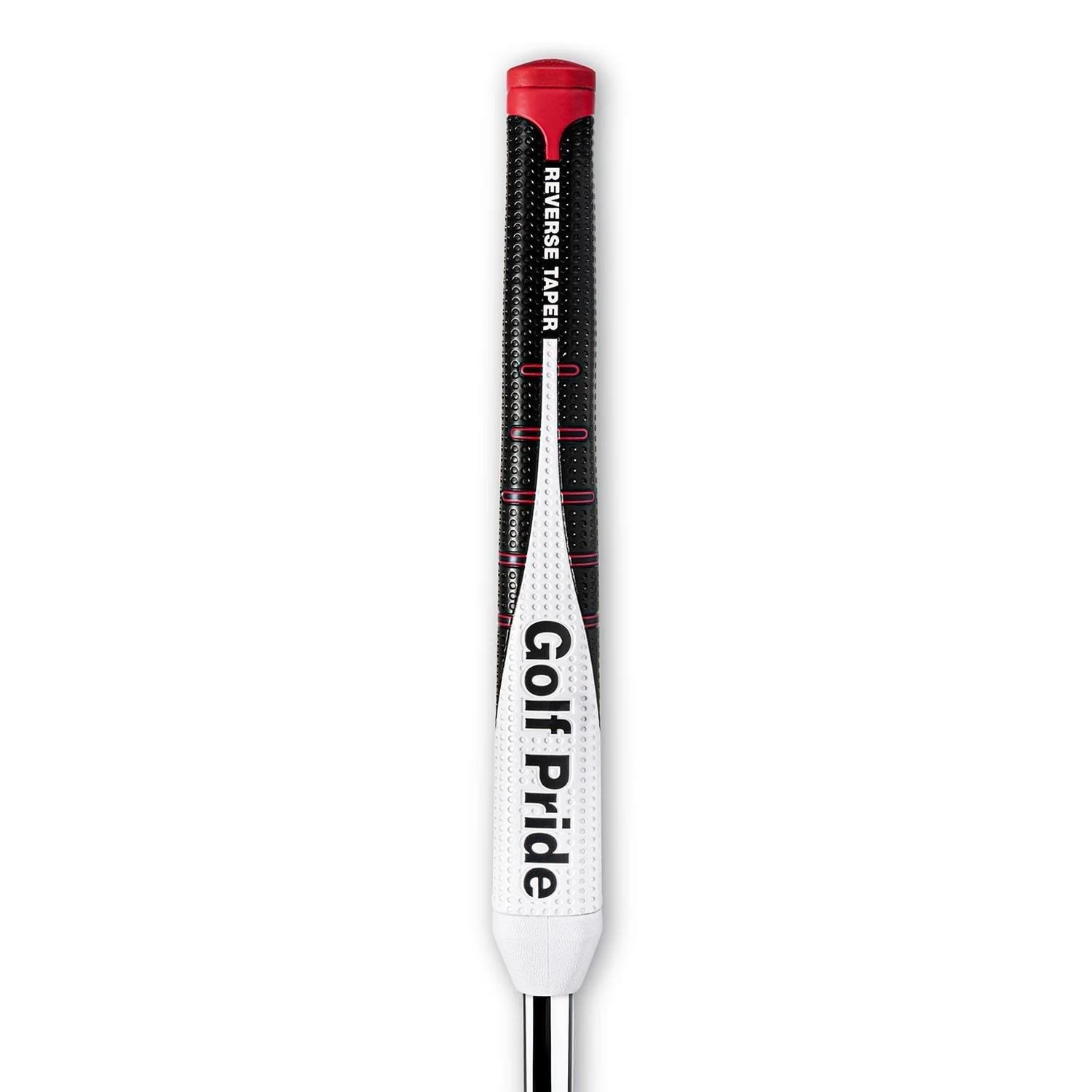 Golf Pride Reverse Taper Pistol Medium grip para putter, cap rojo