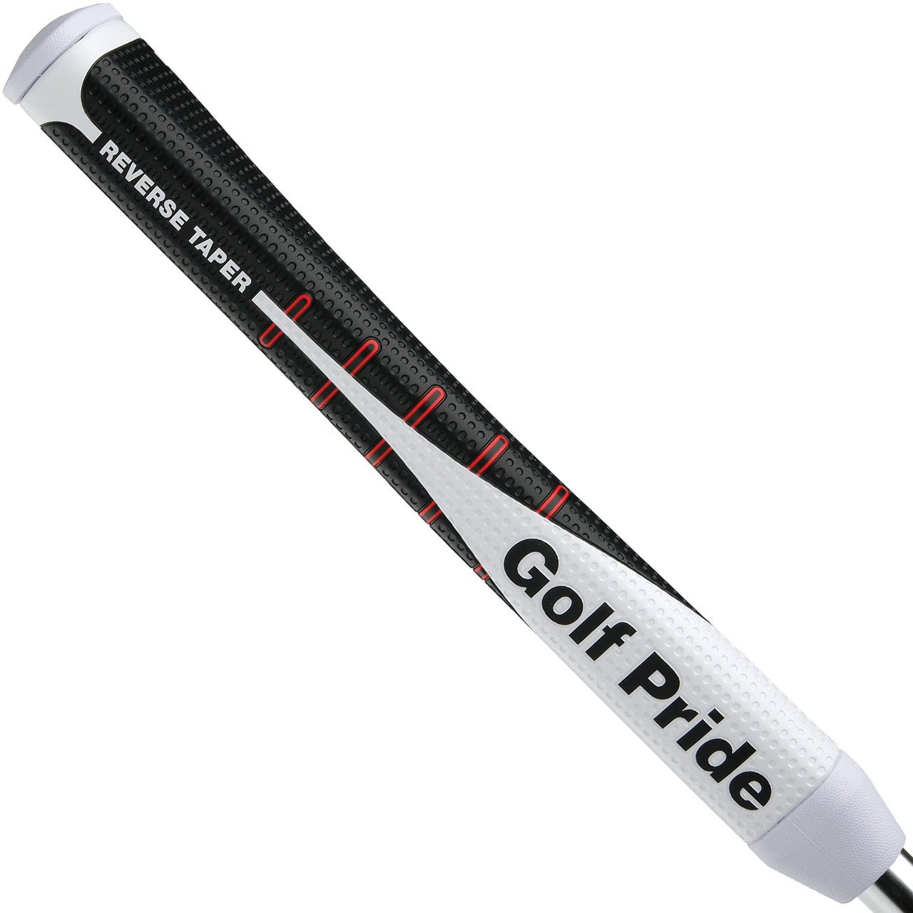 Golf Pride Reverse Taper Pistol Medium grip para putter, cap rojo
