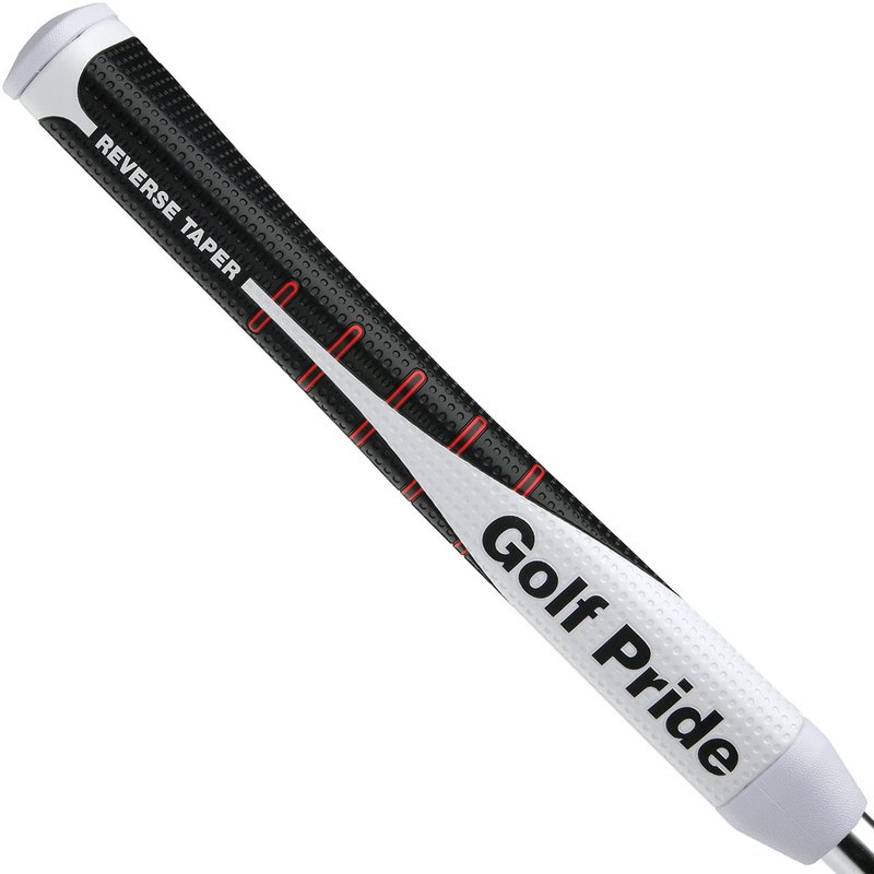 Golf Pride Reverse Taper Pistol Medium grip para putter, cap rojo