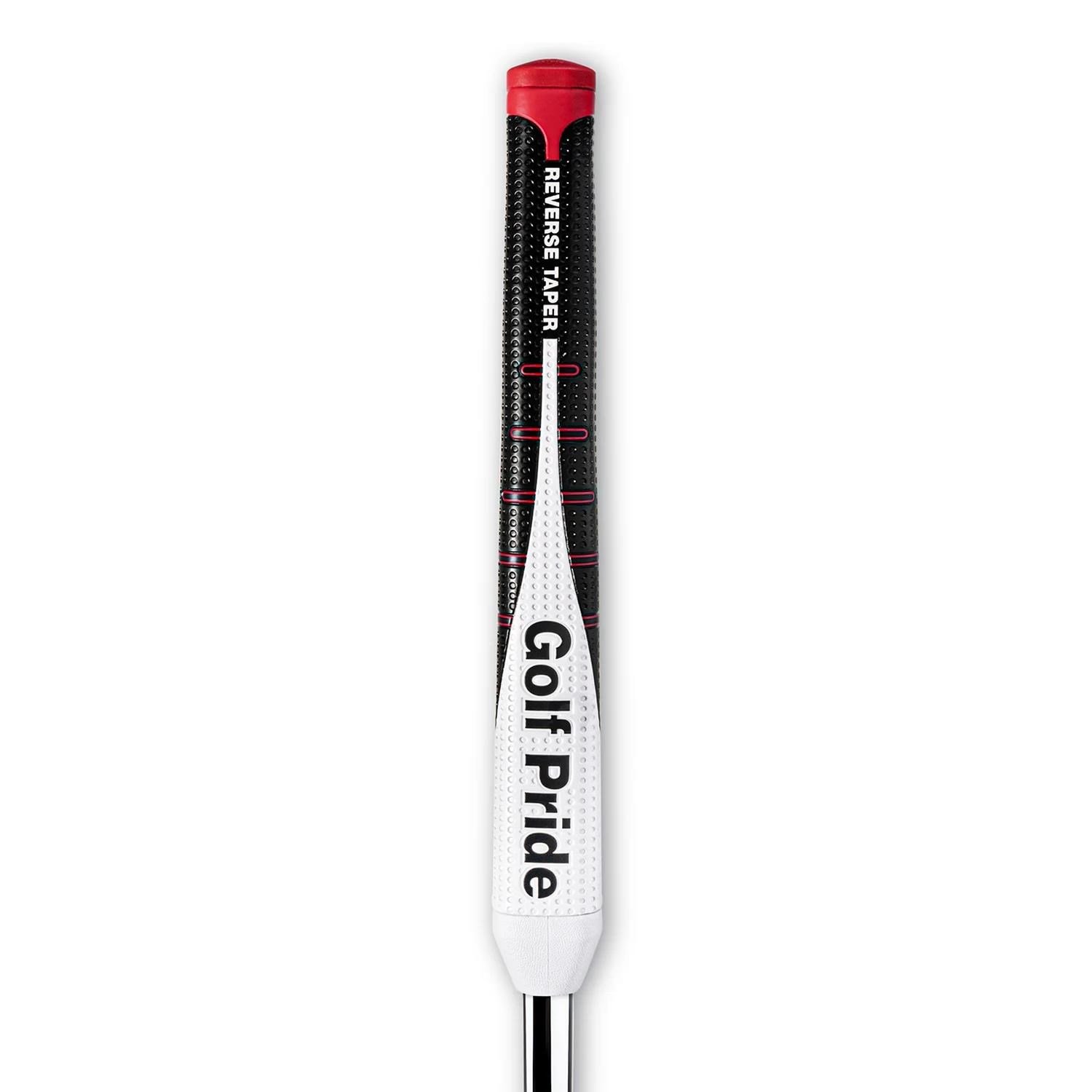Golf Pride Reverse Taper Pistol Large grip para putter, tapa roja