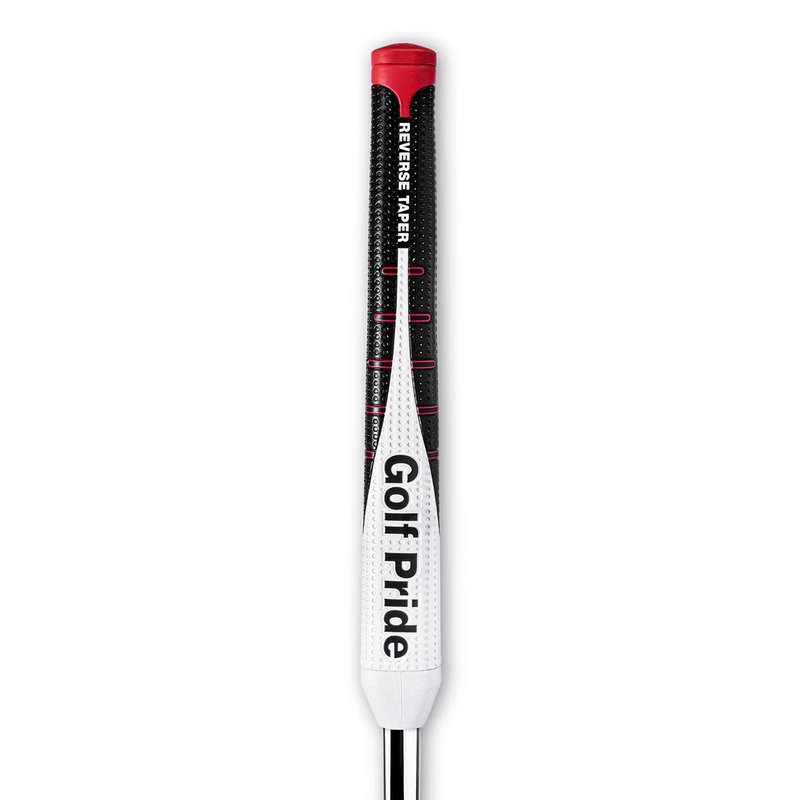 Golf Pride Reverse Taper Pistol Large grip para putter, tapa roja