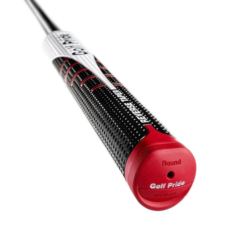 Golf Pride Reverse Taper putter grip, Round Medium, tapa roja