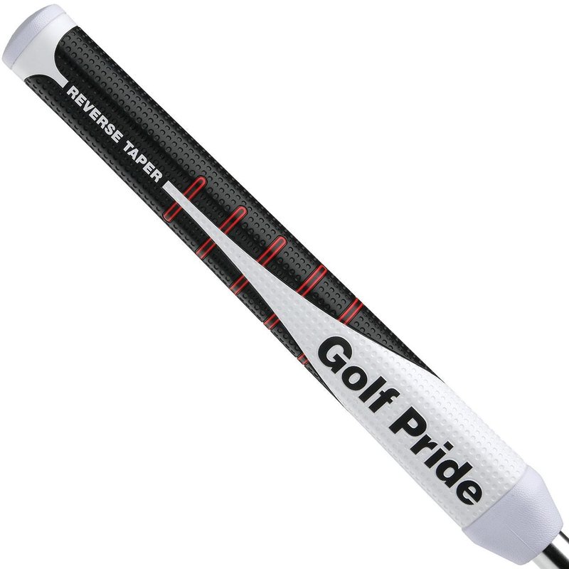 Golf Pride Reverse Taper putter grip, Round Medium, tapa roja