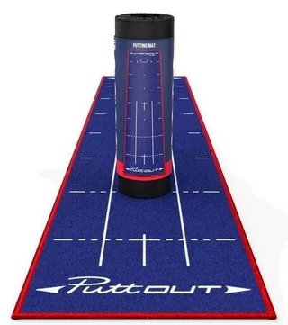 PuttOUT PuttOUT Putting Mat Medium Patriot 2,4m ayuda de entrenamiento