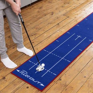 PuttOUT PuttOUT Putting Mat Medium Patriot 2,4m ayuda de entrenamiento
