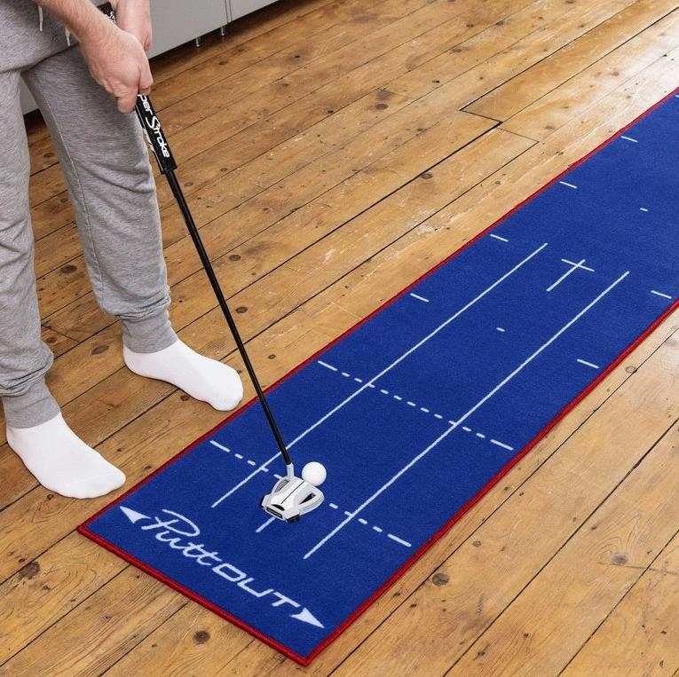 PuttOUT PuttOUT Putting Mat Medium Patriot 2,4m ayuda de entrenamiento