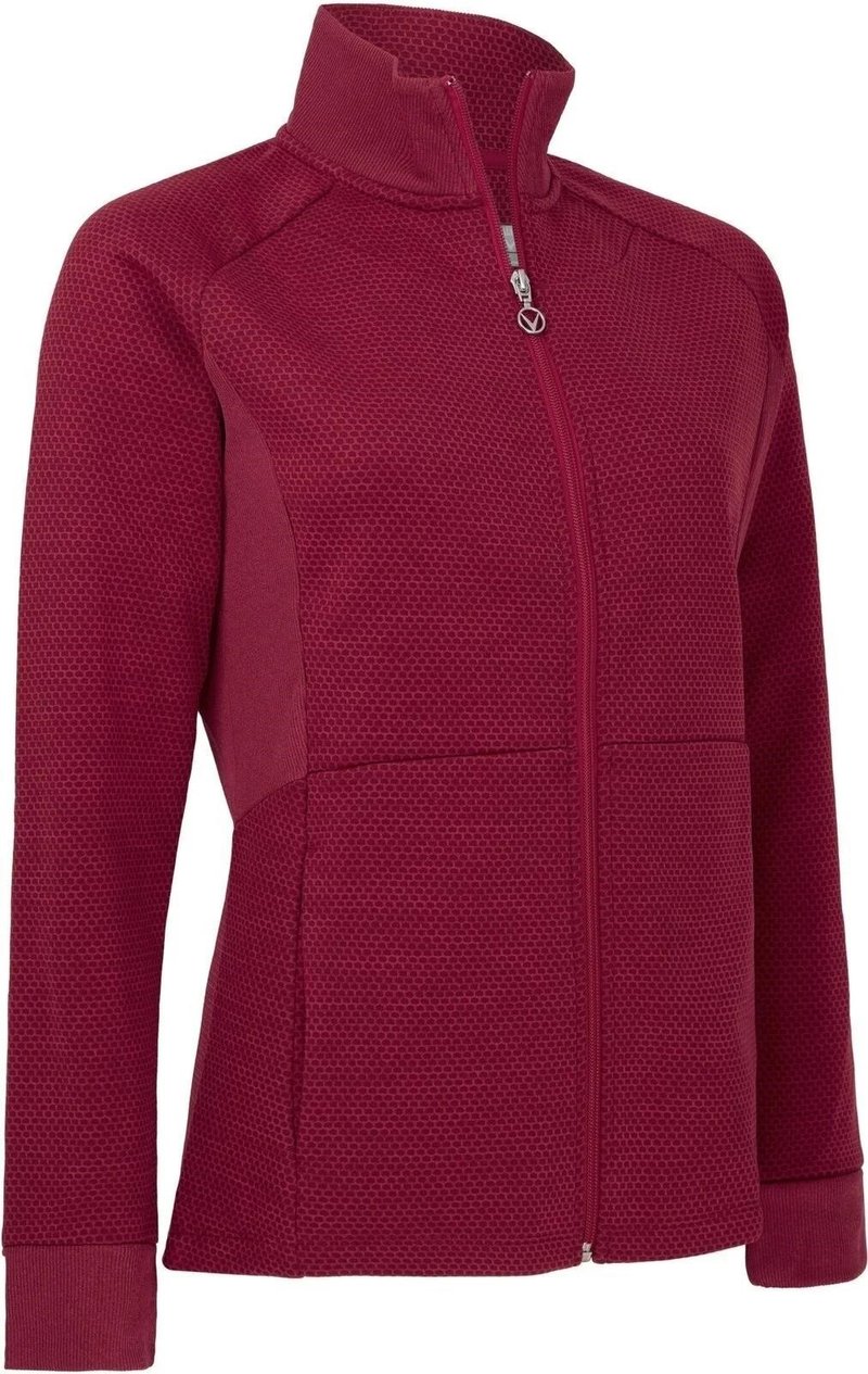 Callaway Full Zip Hexagon chaqueta de mujer, persian red heather