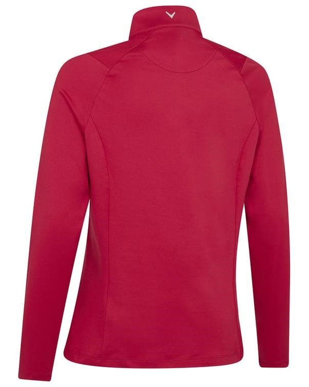 Callaway Thermal Longsleeve Fleece Back Jersey polo de mujer, persian red