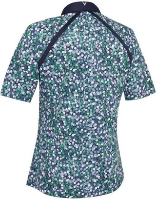 Callaway Hexagon Geo Raglan polo de mujer, peacoat