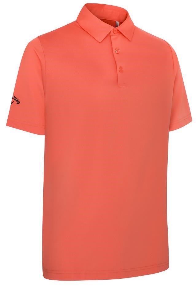 Callaway Swing Tech Tour Fit Solid polo de hombre, spiced coral