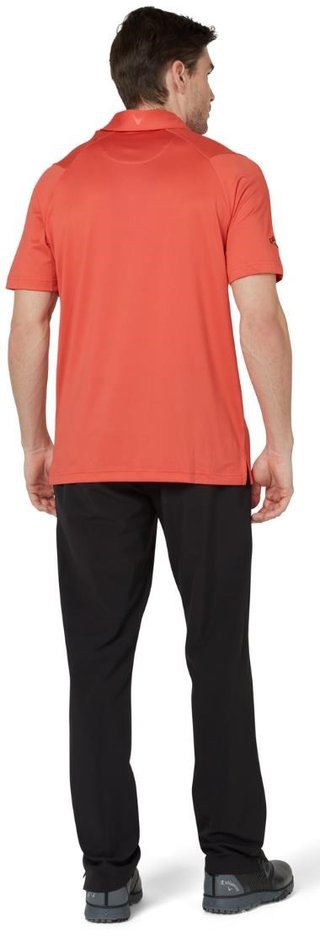 Callaway Swing Tech Tour Fit Solid polo de hombre, spiced coral