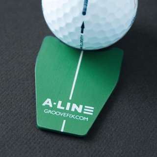 GrooveFix A-Line marcador de bola y ayuda de alineación para putting, verde