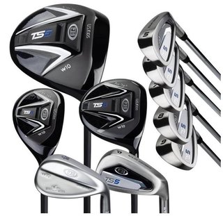 U.S. Kids Golf TS5-57 (145cm) 10-Club set de golf junior, grafito + bolsa de pie, azul marino/blanco