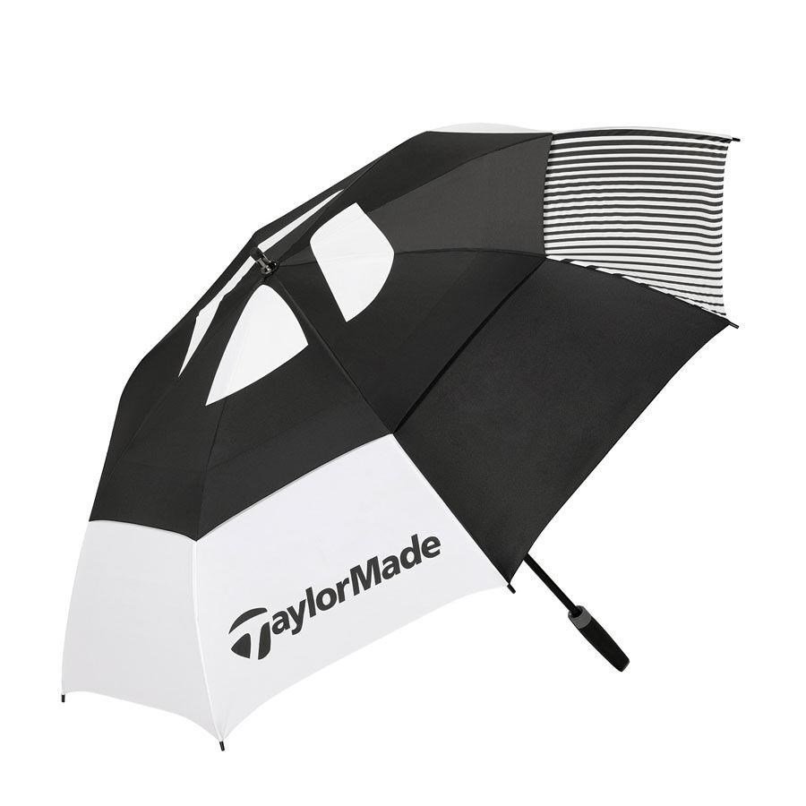 TaylorMade 64" Tour Double Canopy paraguas, negro/blanco