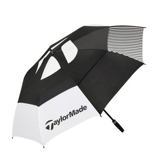 TaylorMade 64" Tour Double Canopy paraguas, negro/blanco