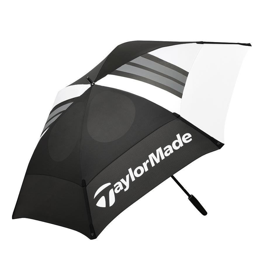 TaylorMade 68" Tour Double Canopy paraguas, negro/blanco