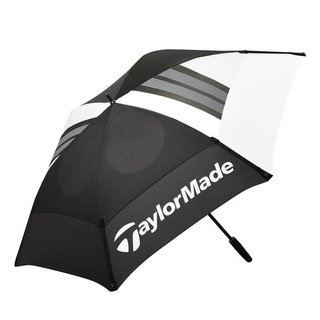 TaylorMade 68" Tour Double Canopy paraguas, negro/blanco