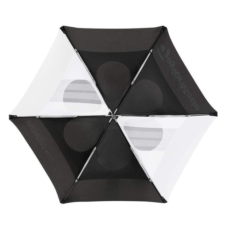 TaylorMade 68" Tour Double Canopy paraguas, negro/blanco