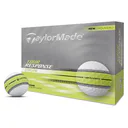 TaylorMade Tour Response Neon Stripe bolas de golf (12 bolas), amarillo