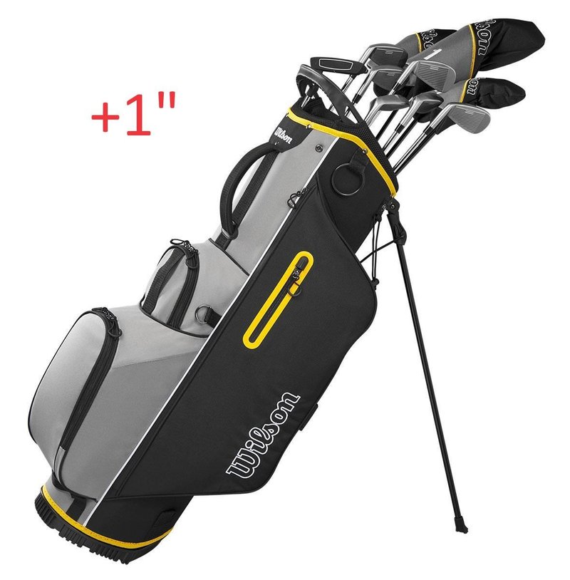 Wilson Ultra HL golf set de hombre, acero, carbón/amarillo, +1"