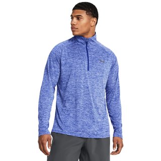 Under Armour Tech 2.0 1/2 Zip camiseta de manga larga para hombre, royal white