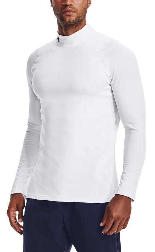 Under Armour CG Armour Fitted Mock camiseta de hombre, blanca