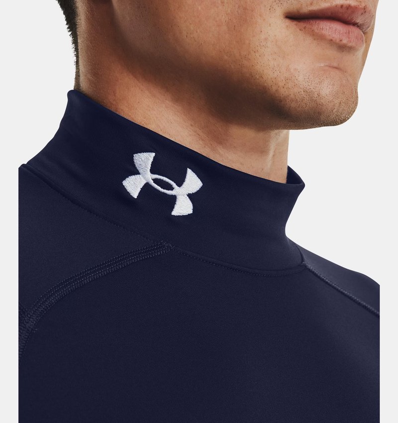 Under Armour ColdGear® Compression Mock top de hombre, azul