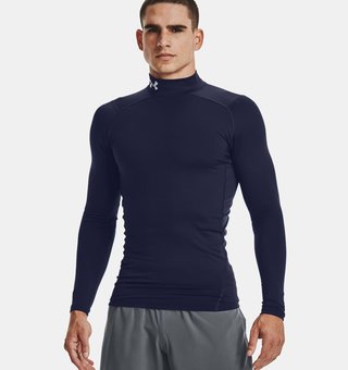 Under Armour ColdGear® Compression Mock top de hombre, azul