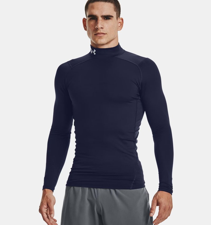 Under Armour ColdGear® Compression Mock top de hombre, azul