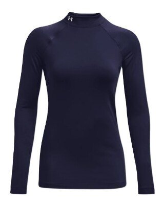 Under Armour Authentics Mockneck camiseta térmica de mujer, azul