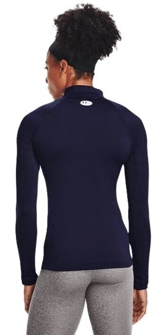 Under Armour Authentics Mockneck camiseta térmica de mujer, azul