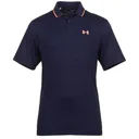 Under Armour Iso-Chill polo de hombre, midnight navy/flare orange