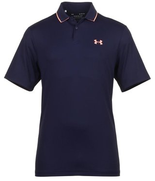 Under Armour Iso-Chill polo de hombre, midnight navy/flare orange