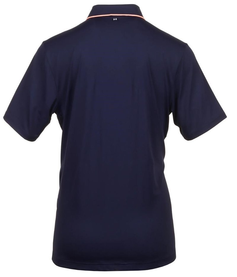 Under Armour Iso-Chill polo de hombre, midnight navy/flare orange
