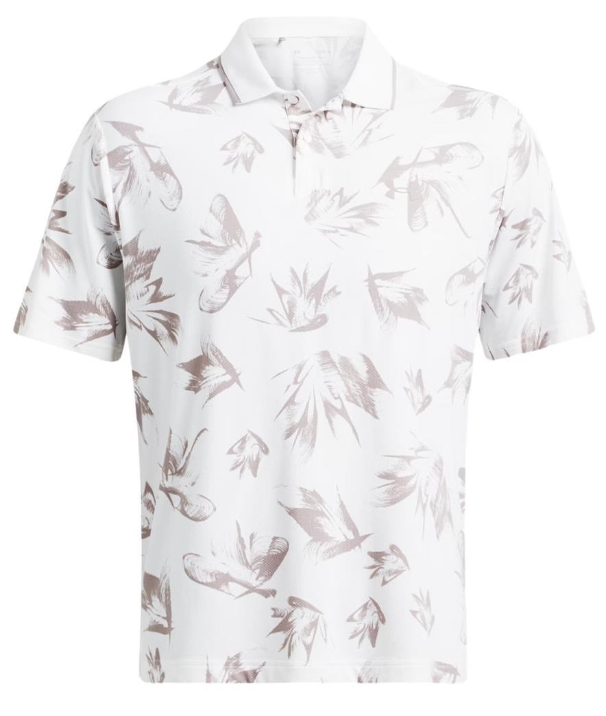Under Armour Iso-Chill Edge polo de hombre, white/tetra gray