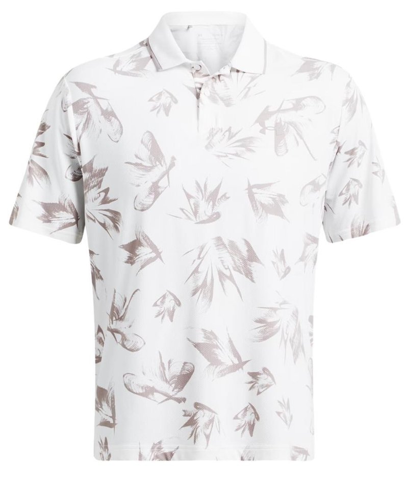 Under Armour Iso-Chill Edge polo de hombre, white/tetra gray