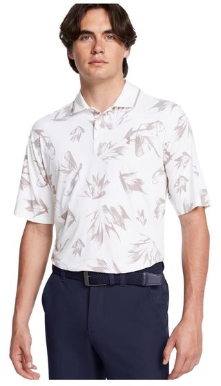 Under Armour Iso-Chill Edge polo de hombre, white/tetra gray