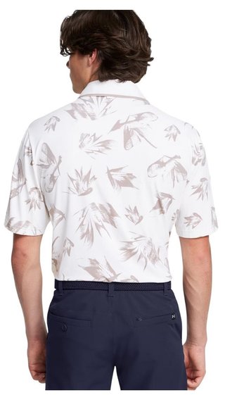 Under Armour Iso-Chill Edge polo de hombre, white/tetra gray