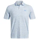 Under Armour Iso-Chill Verge polo de hombre, blanco/azul retro