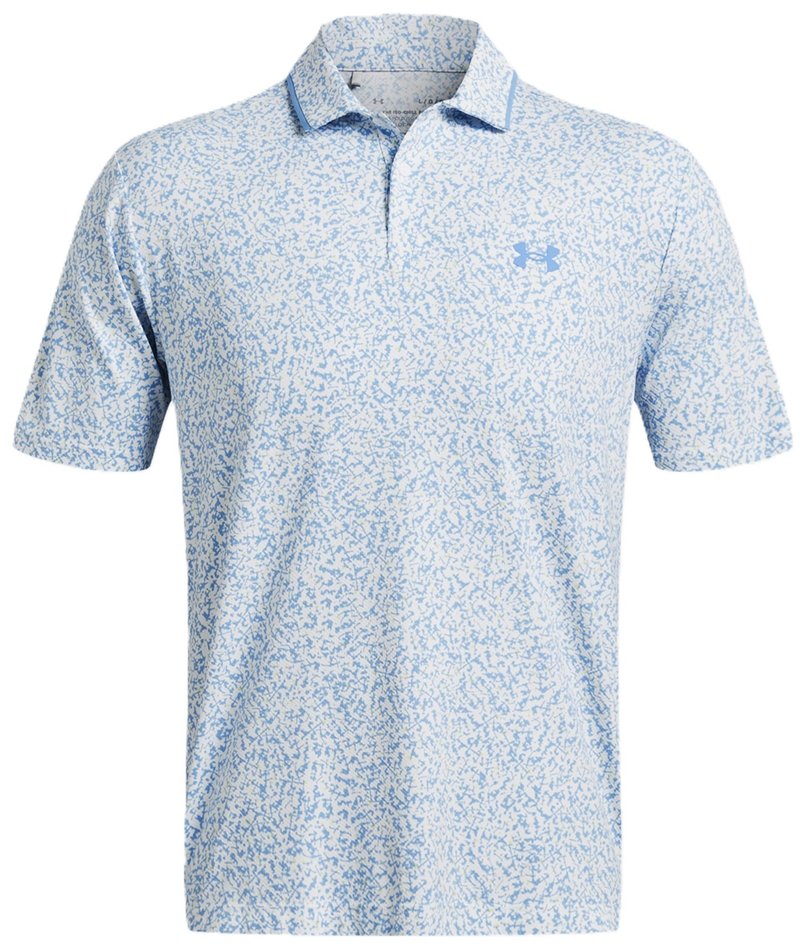 Under Armour Iso-Chill Verge polo de hombre, blanco/azul retro