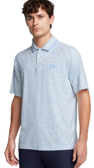 Under Armour Iso-Chill Verge polo de hombre, blanco/azul retro